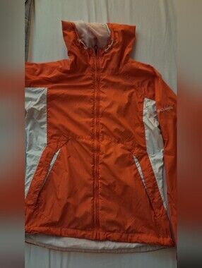 Columbia Bright Coral Women's Hooded Windbreaker